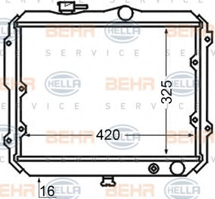 Imagine Radiator, racire motor HELLA 8MK 376 705-691