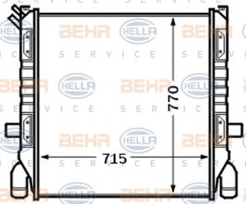 Imagine Radiator, racire motor HELLA 8MK 376 705-711