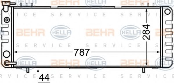 Imagine Radiator, racire motor HELLA 8MK 376 705-771