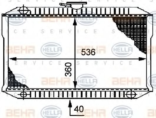 Imagine Radiator, racire motor HELLA 8MK 376 706-011