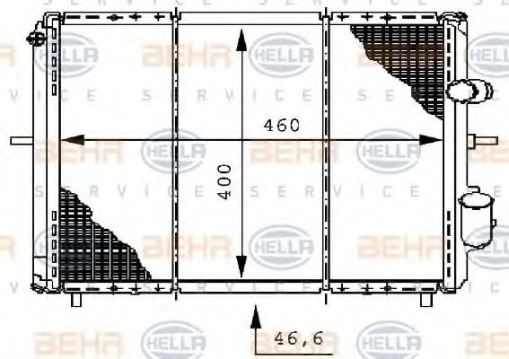 Imagine Radiator, racire motor HELLA 8MK 376 706-371