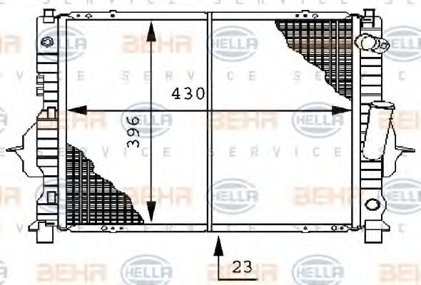 Imagine Radiator, racire motor HELLA 8MK 376 706-471