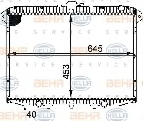 Imagine Radiator, racire motor HELLA 8MK 376 706-591