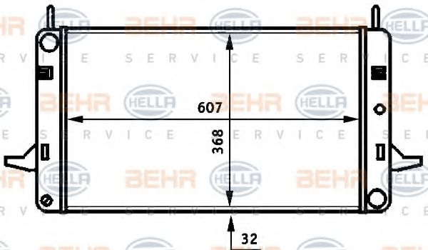 Imagine Radiator, racire motor HELLA 8MK 376 706-671