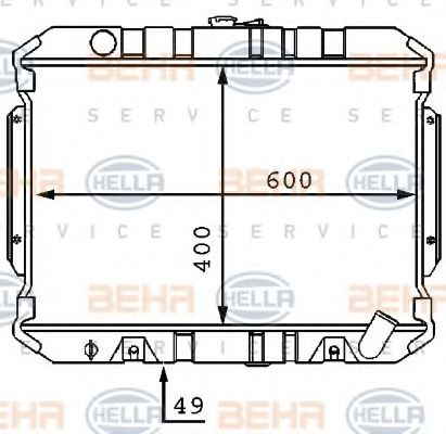 Imagine Radiator, racire motor HELLA 8MK 376 707-581