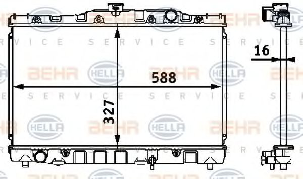 Imagine Radiator, racire motor HELLA 8MK 376 708-301