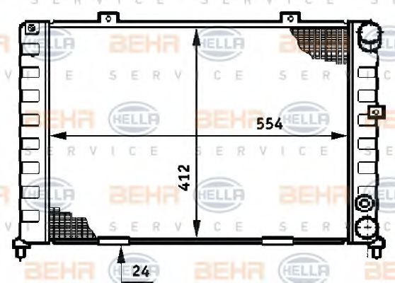 Imagine Radiator, racire motor HELLA 8MK 376 708-431