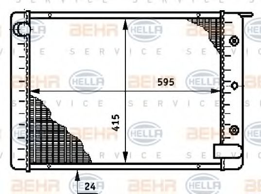 Imagine Radiator, racire motor HELLA 8MK 376 709-001