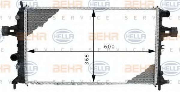 Imagine Radiator, racire motor HELLA 8MK 376 710-334