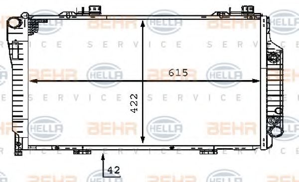 Imagine Radiator, racire motor HELLA 8MK 376 710-361