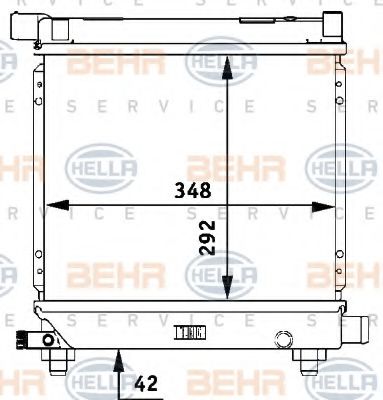 Imagine Radiator, racire motor HELLA 8MK 376 710-634