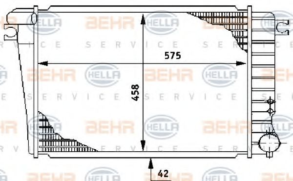 Imagine Radiator, racire motor HELLA 8MK 376 710-691