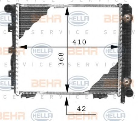 Imagine Radiator, racire motor HELLA 8MK 376 711-334