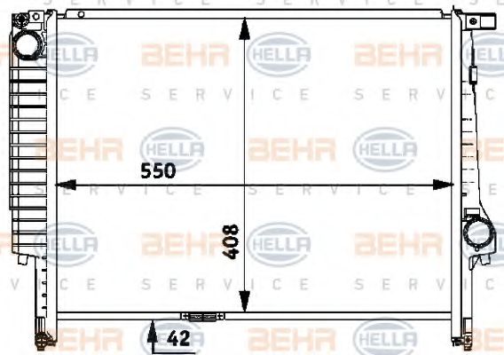 Imagine Radiator, racire motor HELLA 8MK 376 712-171