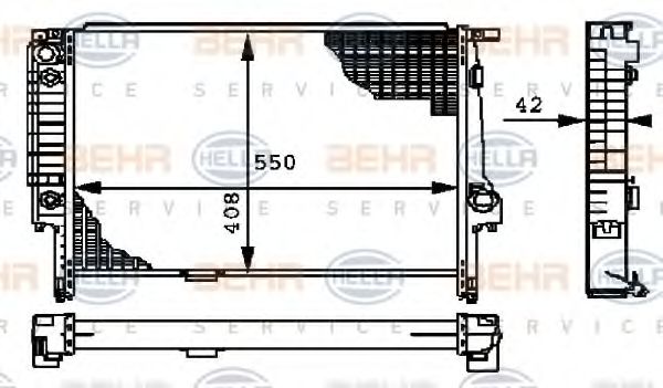 Imagine Radiator, racire motor HELLA 8MK 376 712-181