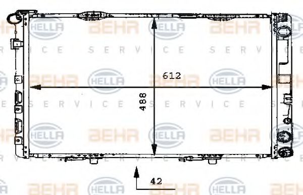 Imagine Radiator, racire motor HELLA 8MK 376 712-271