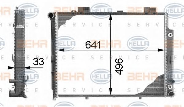 Imagine Radiator, racire motor HELLA 8MK 376 712-751