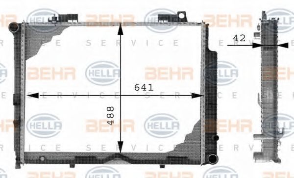 Imagine Radiator, racire motor HELLA 8MK 376 712-771