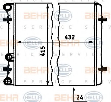 Imagine Radiator, racire motor HELLA 8MK 376 713-771