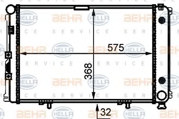 Imagine Radiator, racire motor HELLA 8MK 376 714-014