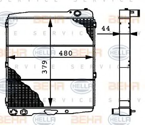 Imagine Radiator, racire motor HELLA 8MK 376 715-031