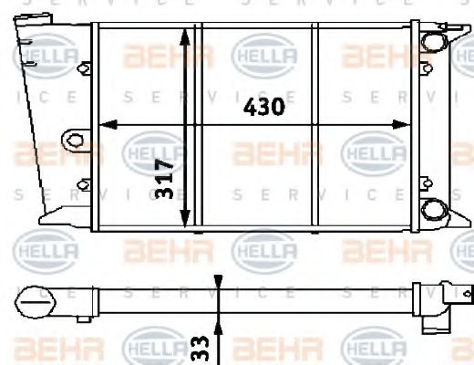 Imagine Radiator, racire motor HELLA 8MK 376 715-291