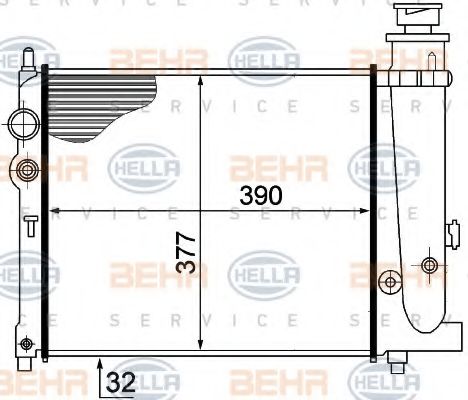 Imagine Radiator, racire motor HELLA 8MK 376 715-391