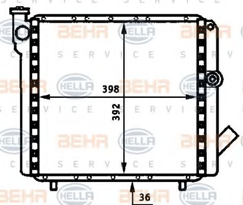 Imagine Radiator, racire motor HELLA 8MK 376 715-491