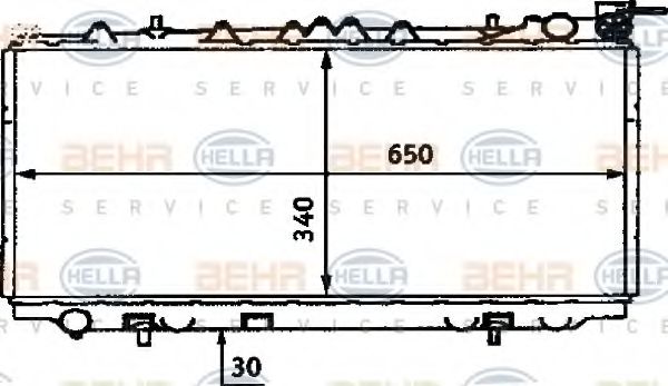 Imagine Radiator, racire motor HELLA 8MK 376 715-571