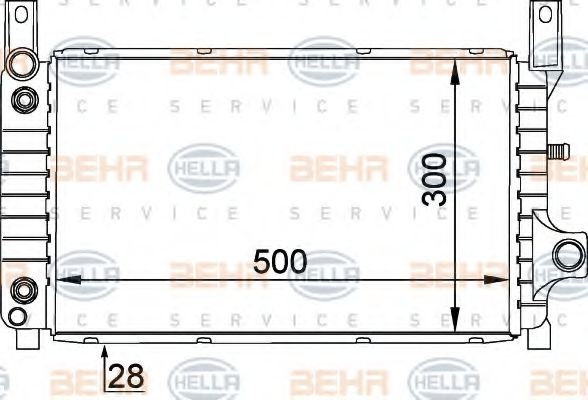 Imagine Radiator, racire motor HELLA 8MK 376 716-031