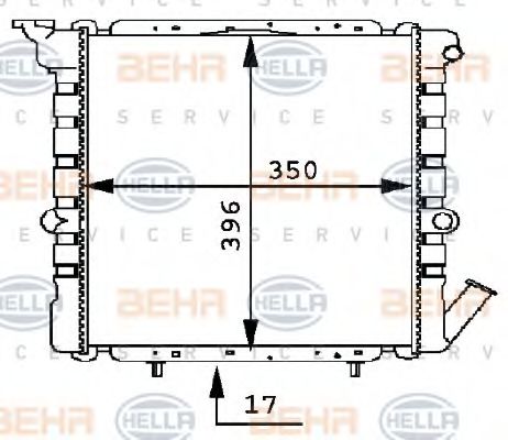 Imagine Radiator, racire motor HELLA 8MK 376 716-051