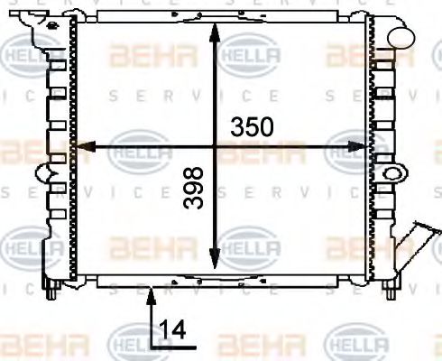 Imagine Radiator, racire motor HELLA 8MK 376 716-061