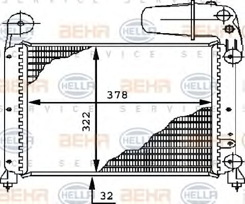 Imagine Radiator, racire motor HELLA 8MK 376 716-341