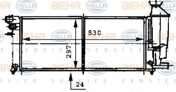 Imagine Radiator, racire motor HELLA 8MK 376 716-471