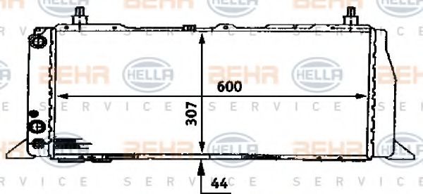 Imagine Radiator, racire motor HELLA 8MK 376 716-641