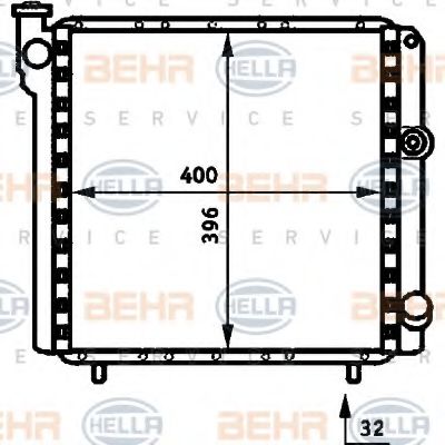 Imagine Radiator, racire motor HELLA 8MK 376 716-661