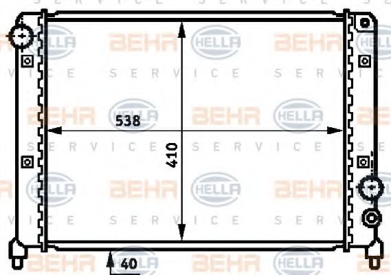 Imagine Radiator, racire motor HELLA 8MK 376 716-671