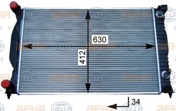 Imagine Radiator, racire motor HELLA 8MK 376 717-231