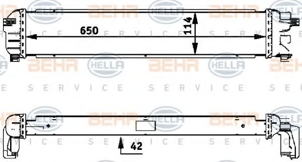 Imagine Radiator, racire motor HELLA 8MK 376 717-421