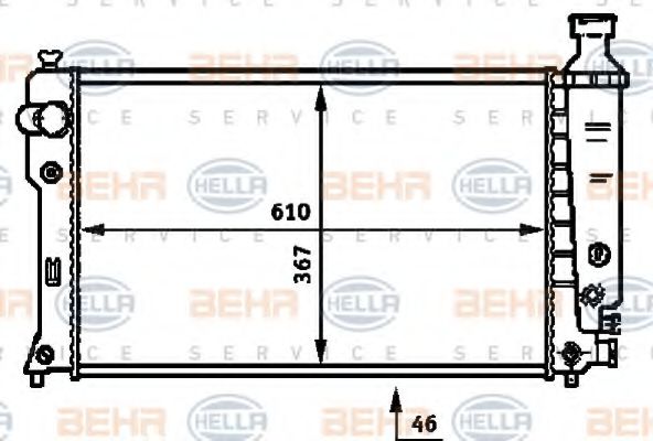 Imagine Radiator, racire motor HELLA 8MK 376 717-661