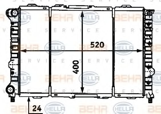 Imagine Radiator, racire motor HELLA 8MK 376 718-101