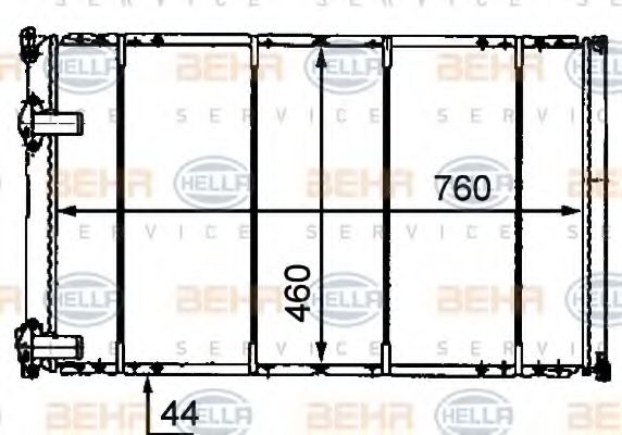 Imagine Radiator, racire motor HELLA 8MK 376 718-231