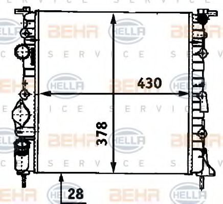 Imagine Radiator, racire motor HELLA 8MK 376 718-271