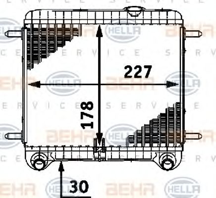 Imagine Radiator, racire motor HELLA 8MK 376 718-561