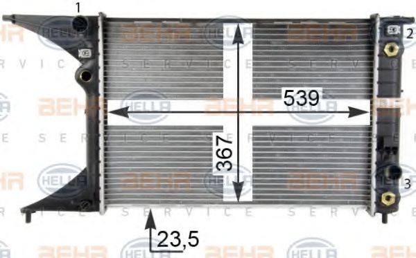 Imagine Radiator, racire motor HELLA 8MK 376 718-654