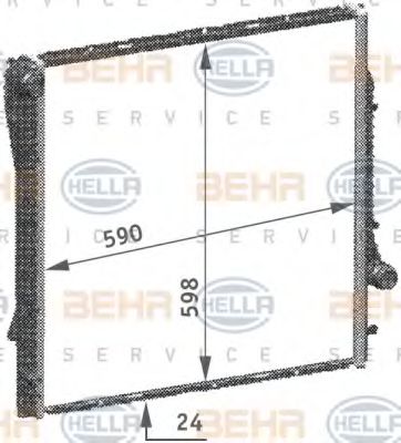 Imagine Radiator, racire motor HELLA 8MK 376 718-774