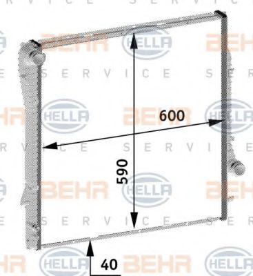 Imagine Radiator, racire motor HELLA 8MK 376 719-041