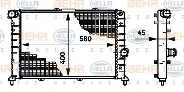 Imagine Radiator, racire motor HELLA 8MK 376 719-261