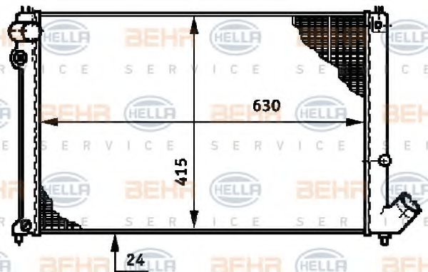 Imagine Radiator, racire motor HELLA 8MK 376 719-631