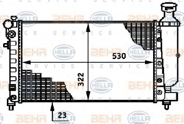 Imagine Radiator, racire motor HELLA 8MK 376 719-791